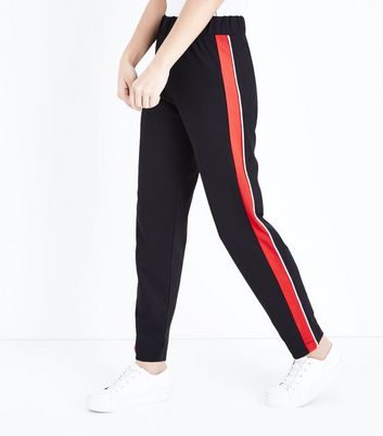 joggers with side stripe womens