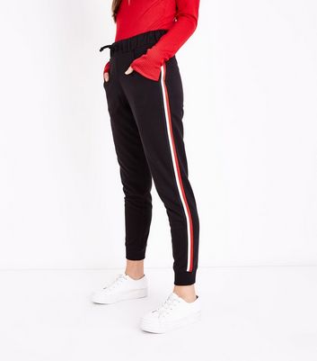 side stripe slim joggers