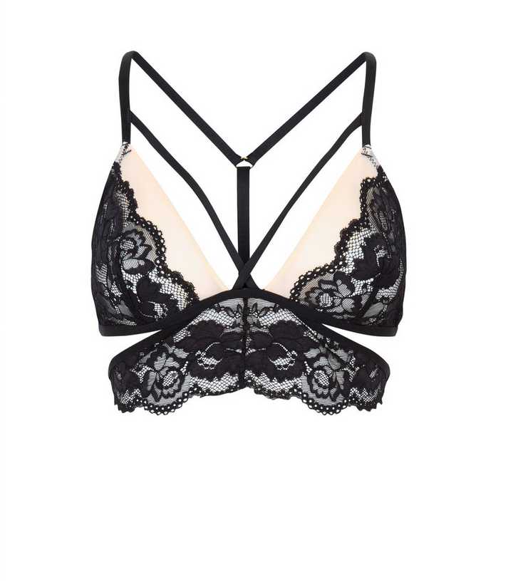 Lace Bralette Top Black