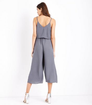 new look grey jumpsuit