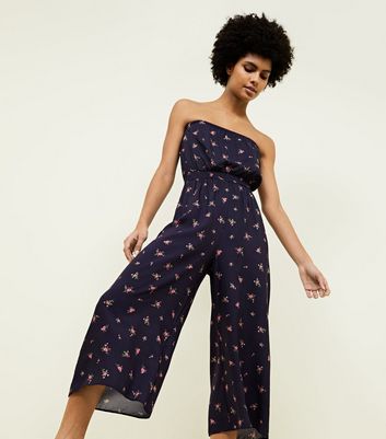 floral bandeau jumpsuit