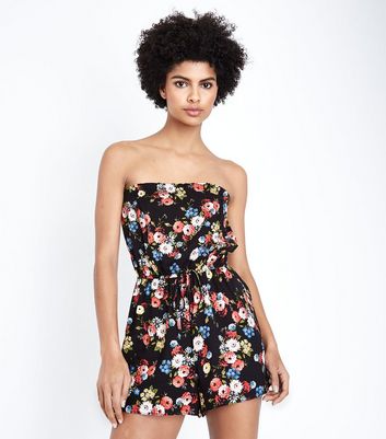 new look bandeau playsuit