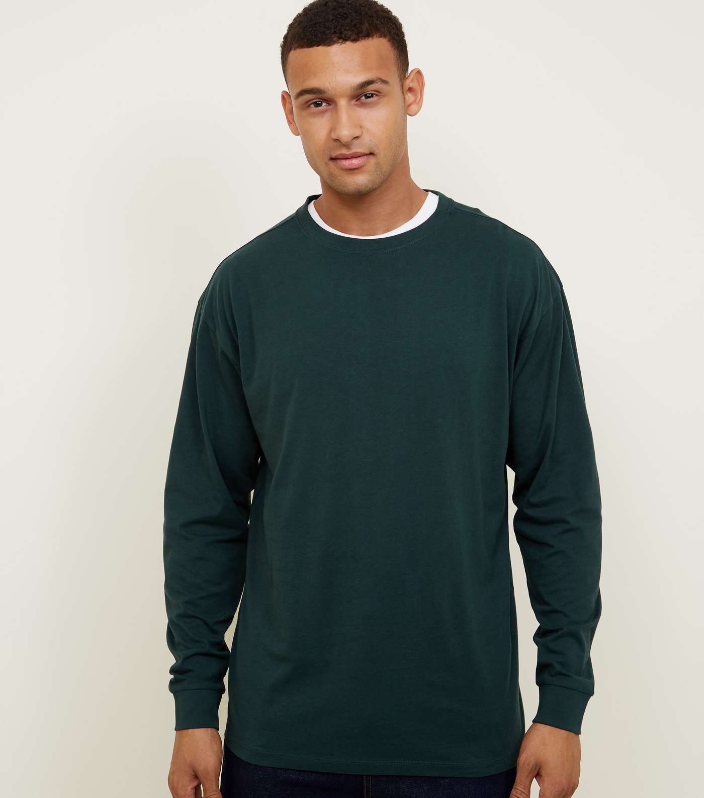 Green Cuffed Long Sleeve T-Shirt