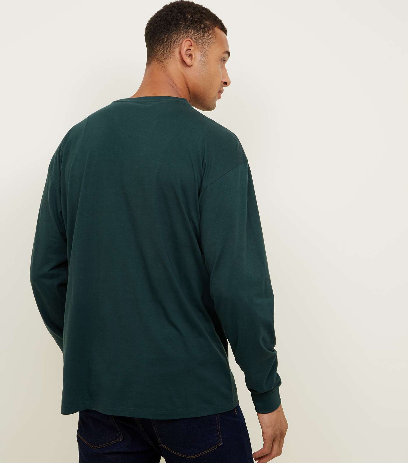 Green Cuffed Long Sleeve T-Shirt Image 3