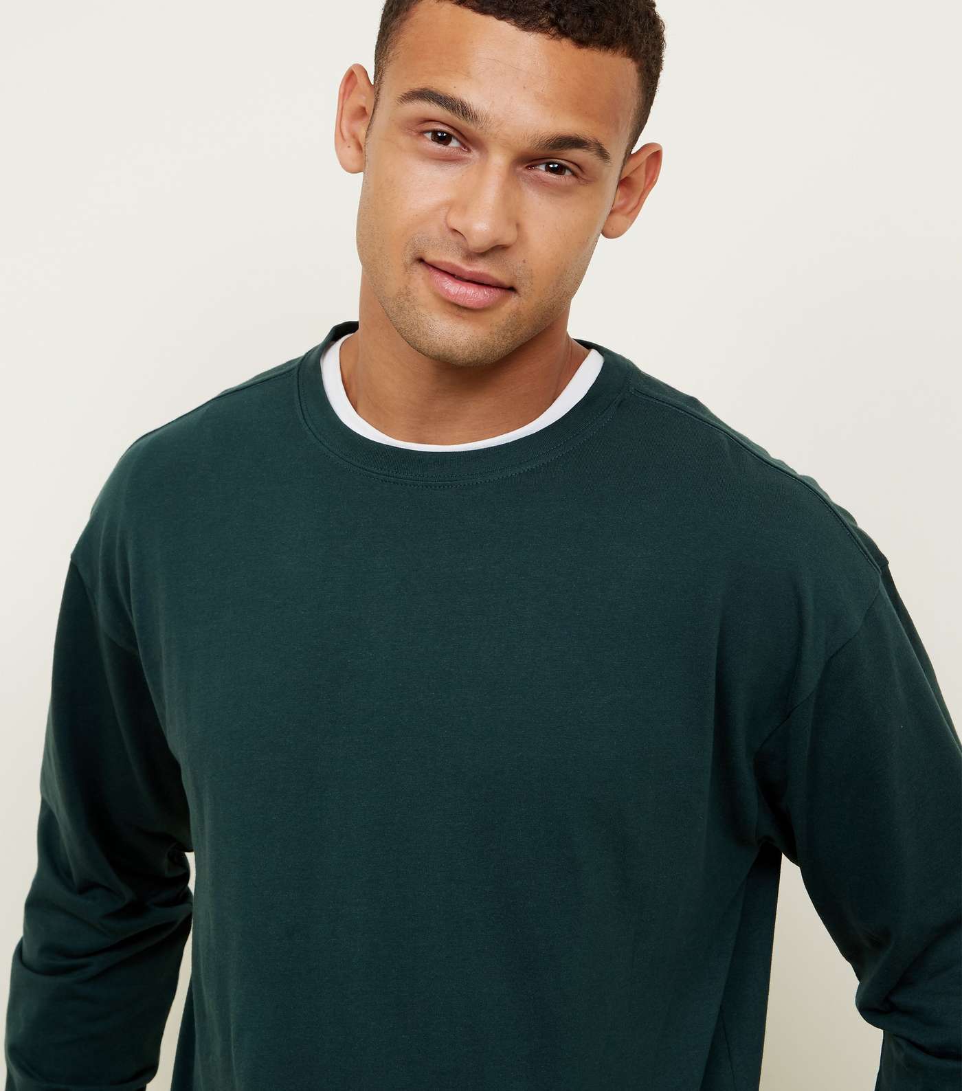 Green Cuffed Long Sleeve T-Shirt Image 5