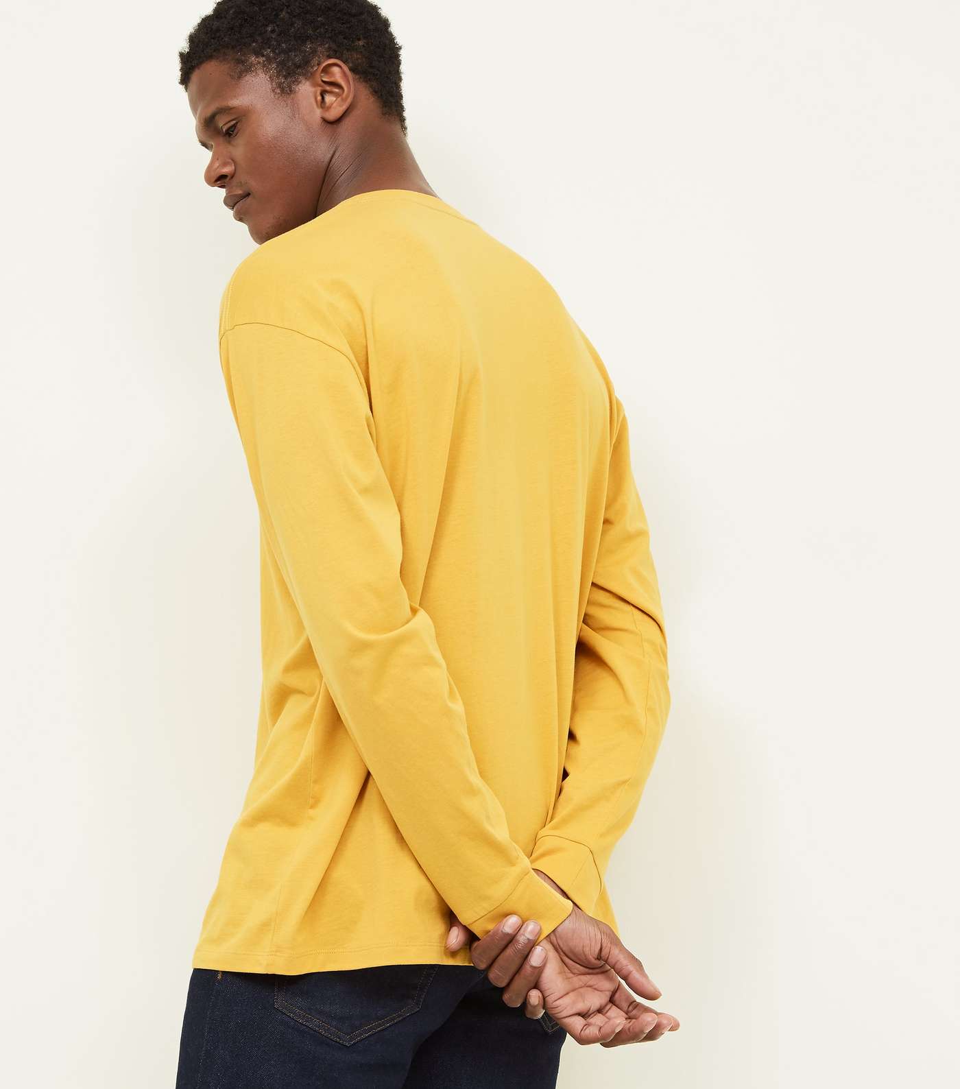 Yellow Cuffed Long Sleeve T-Shirt Image 3