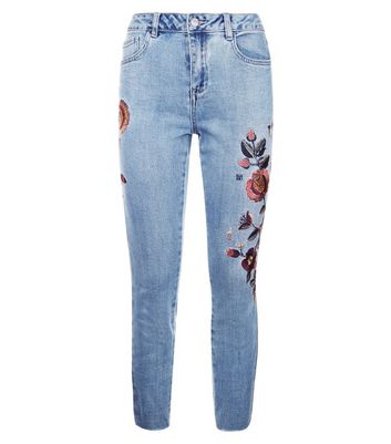 womens jeans with flowers