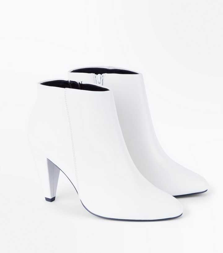 new look cone heel boots