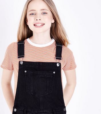 new look girls dungarees