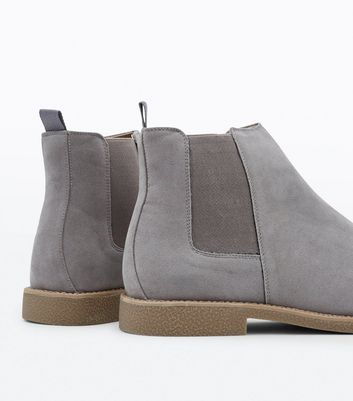 grey chelsea boots mens