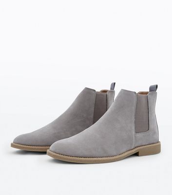 grey suede chelsea boots mens
