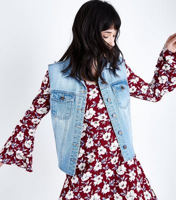 sleeveless denim jacket womens uk