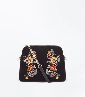 embroidered cross body bag