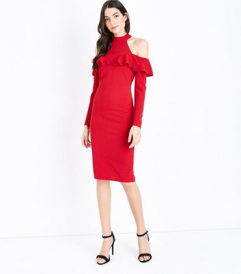 new look ax paris red dress