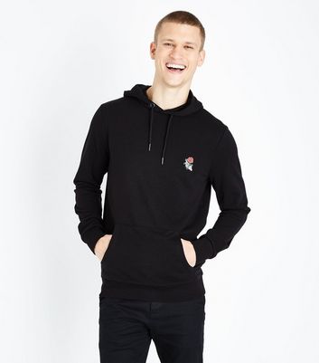 new look black hoodie