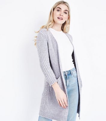 longline chenille cardigan