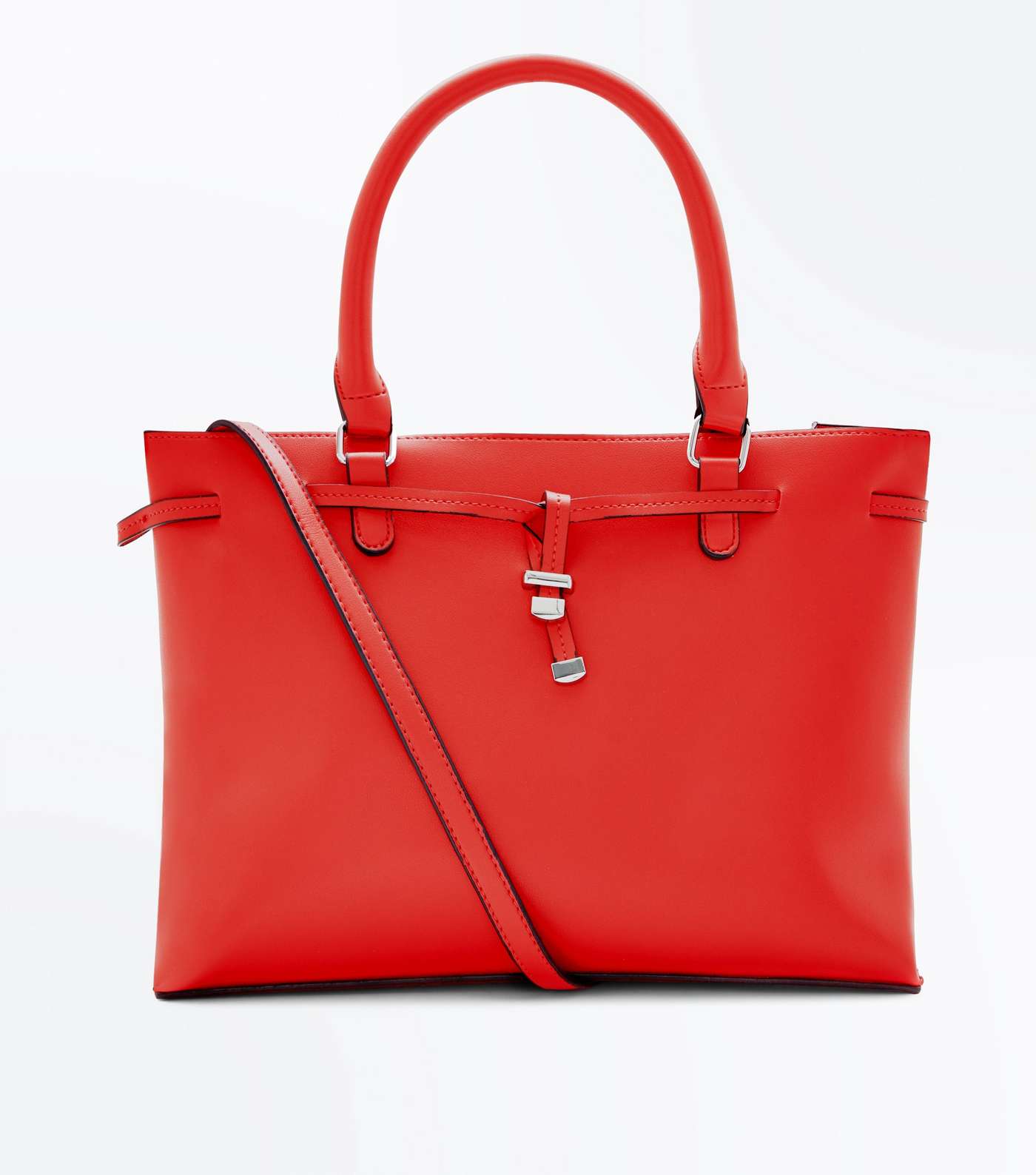 Red Toggle Front Tote Bag