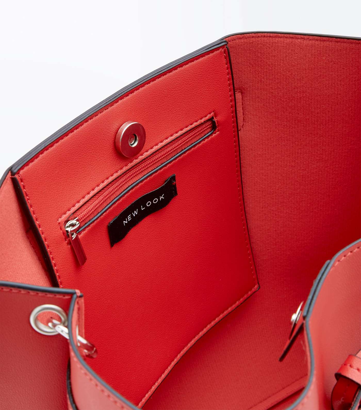 Red Toggle Front Tote Bag Image 5