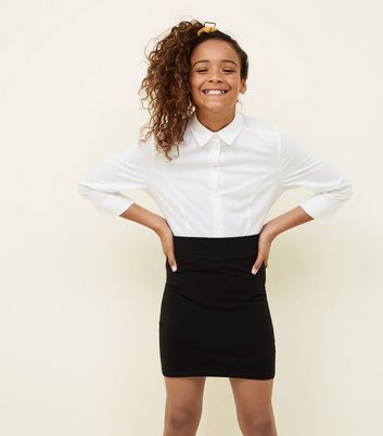 Girls Black Tube Skirt | New Look