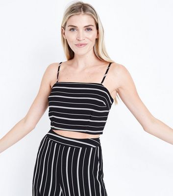 Rayé La Noir De Top Ajouter À Supprimer Crop Wishlist TF3l1cuKJ5
