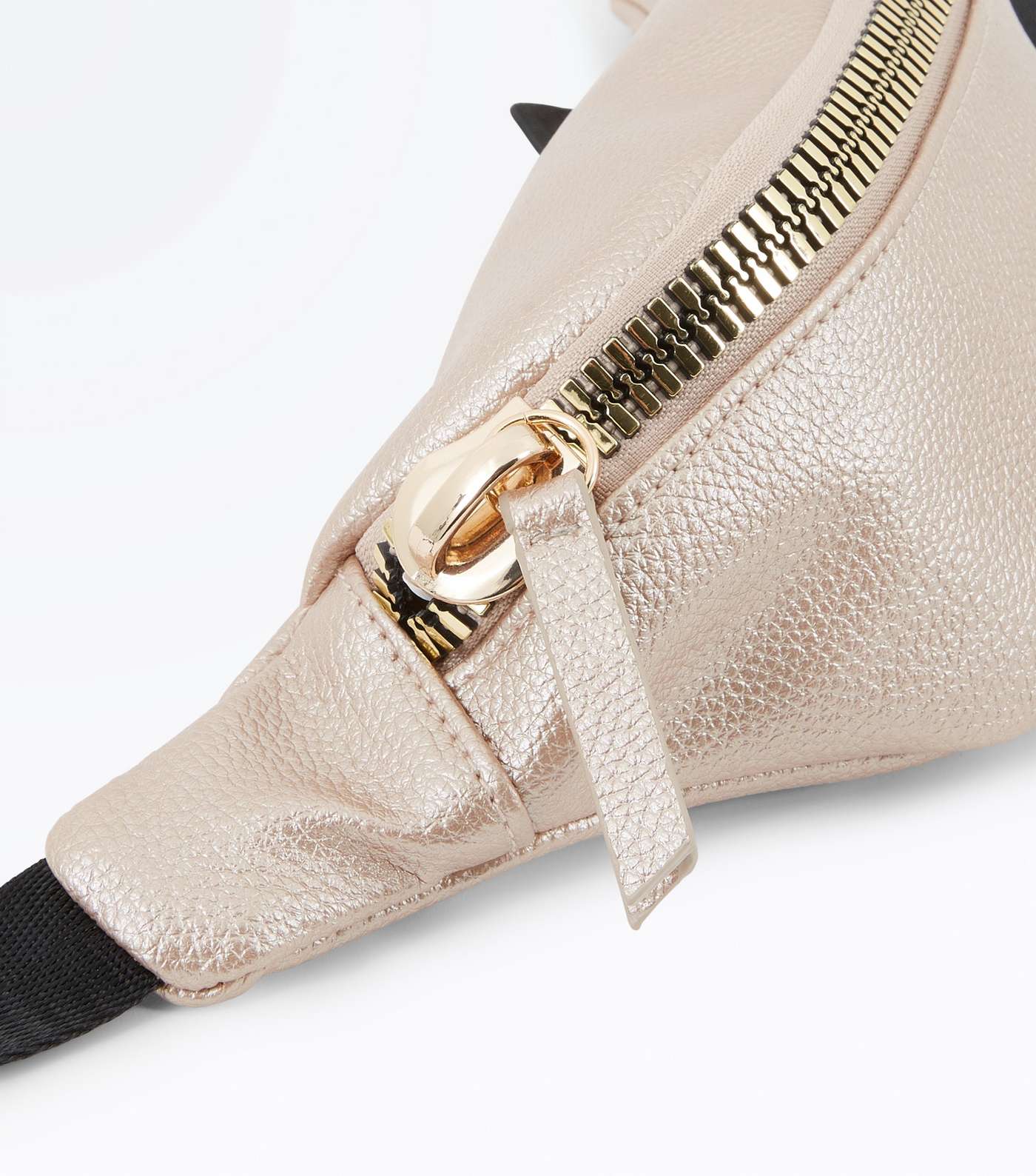 Rose Gold Chunky Zip Bum Bag Image 4