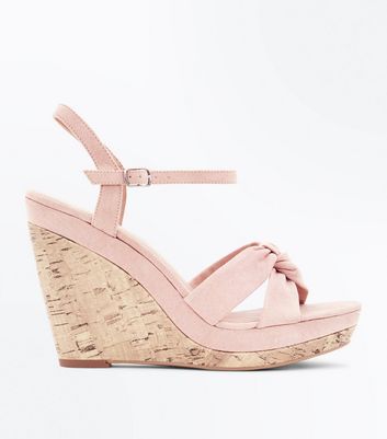 New look nude hot sale wedges