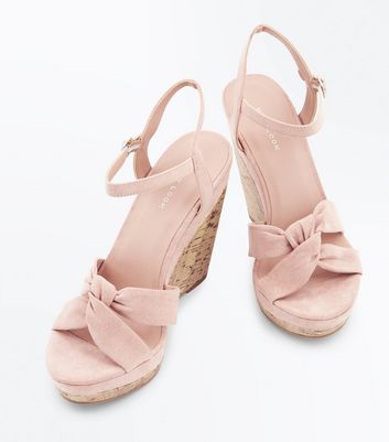 New look nude wedges best sale