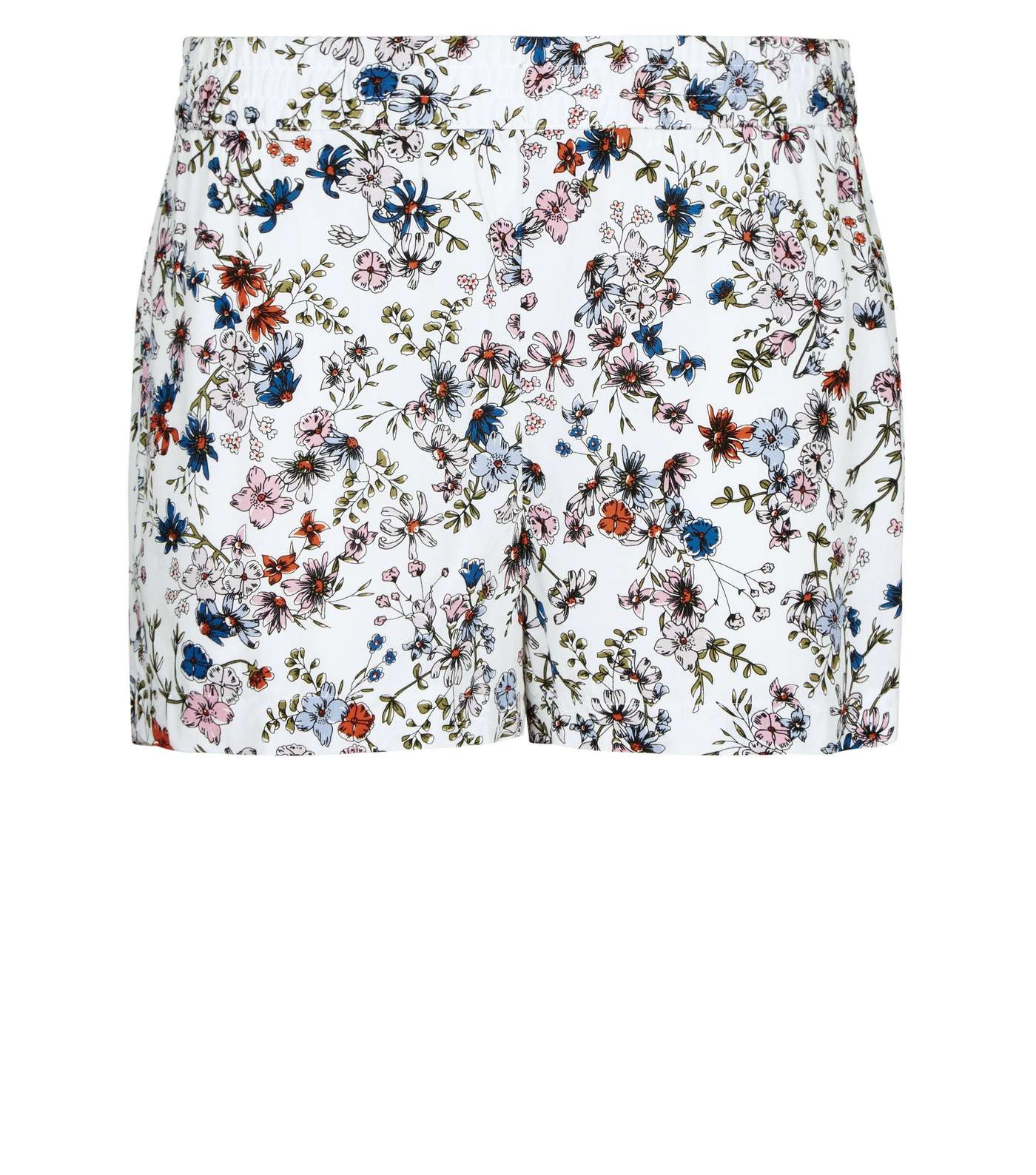 JDY White Floral Shorts  Image 4