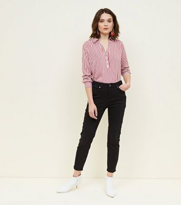 black relaxed skinny jeans