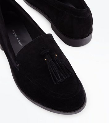 girls suede loafers