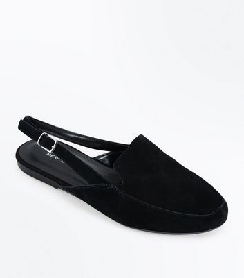new look black slingback shoes