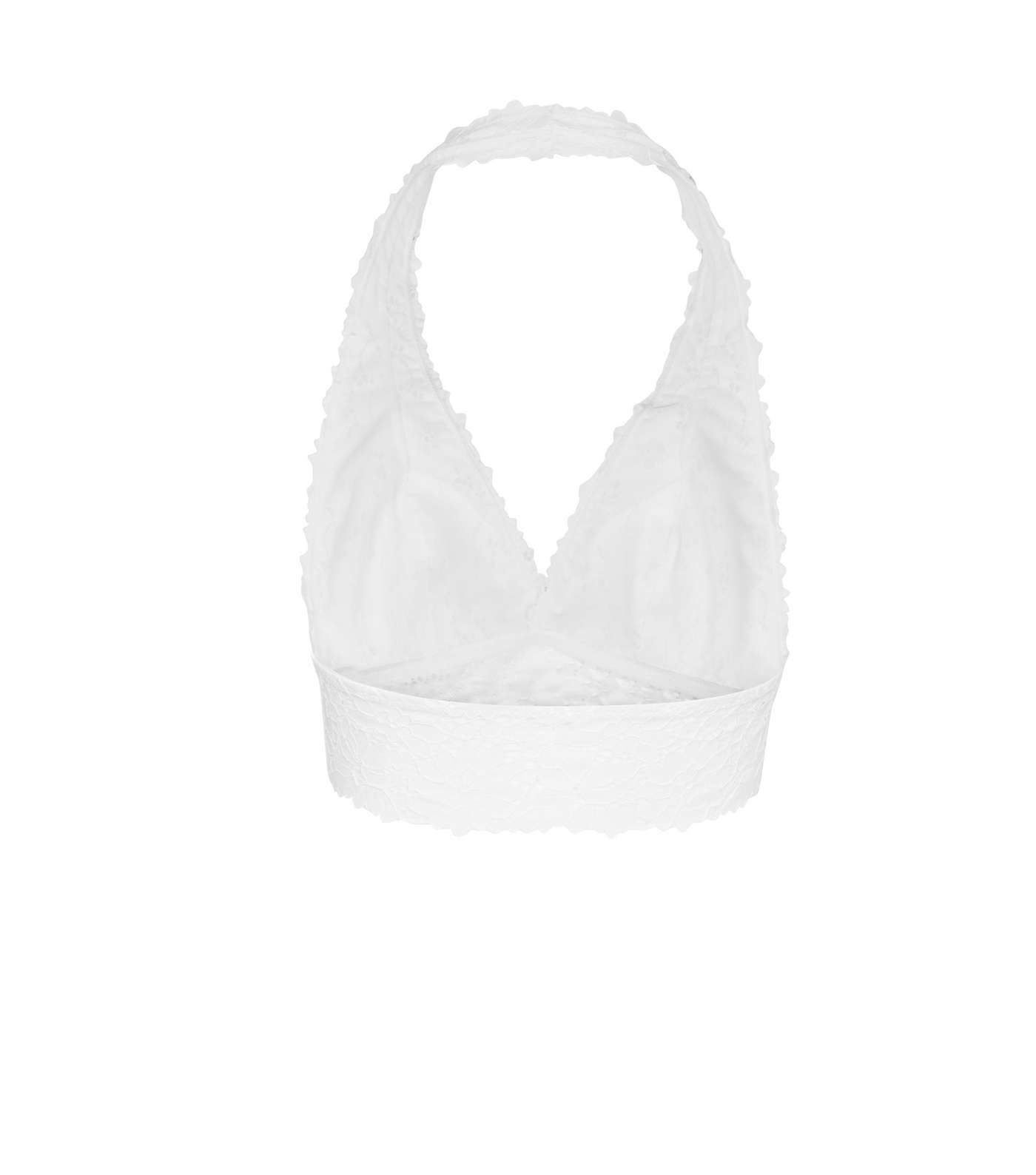 Buy appleLOL Women's Plus Size Vest Floral Halter Lace Bralette Unpadded  Wireless Lingerie Bra Crop Top (White, Large) at