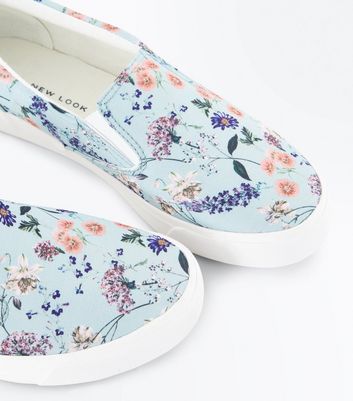 floral slip on shoes