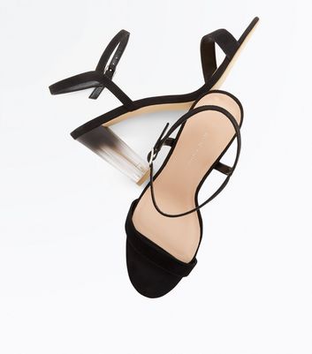 transparent heels wide fit