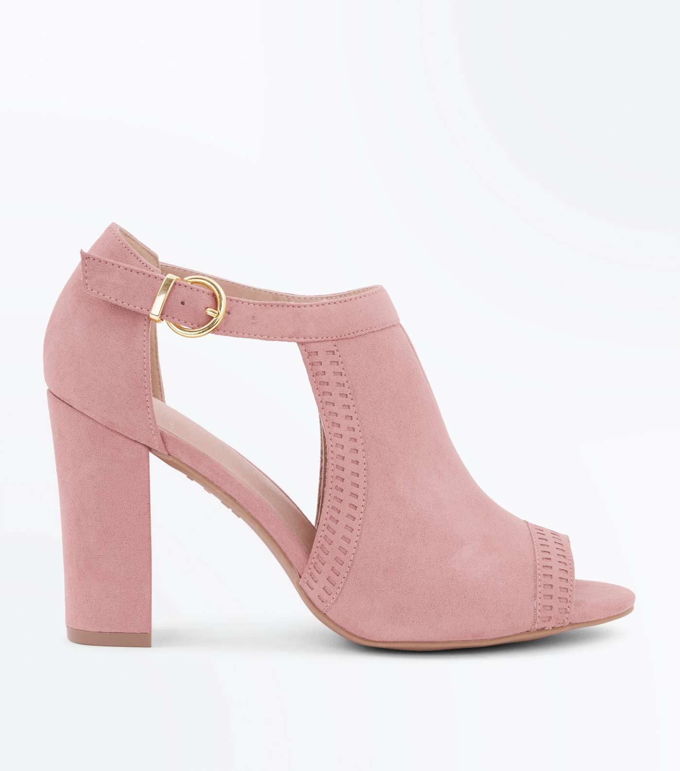 Pink Comfort Flex Cut Out Peep Toe Heels