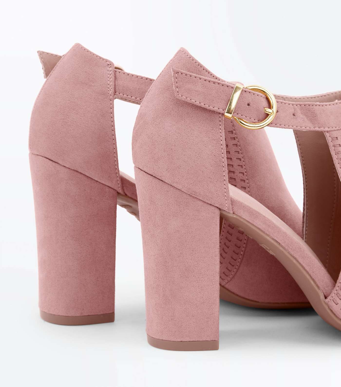 Pink Comfort Flex Cut Out Peep Toe Heels Image 3