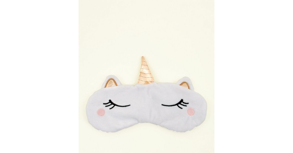White Unicorn Eye Mask New Look