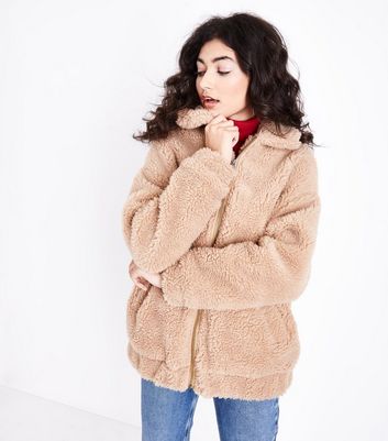 new look teddy jacket