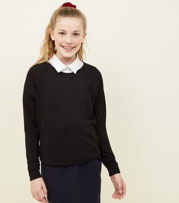 girls black sweater