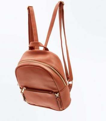 Tan mini backpack sale