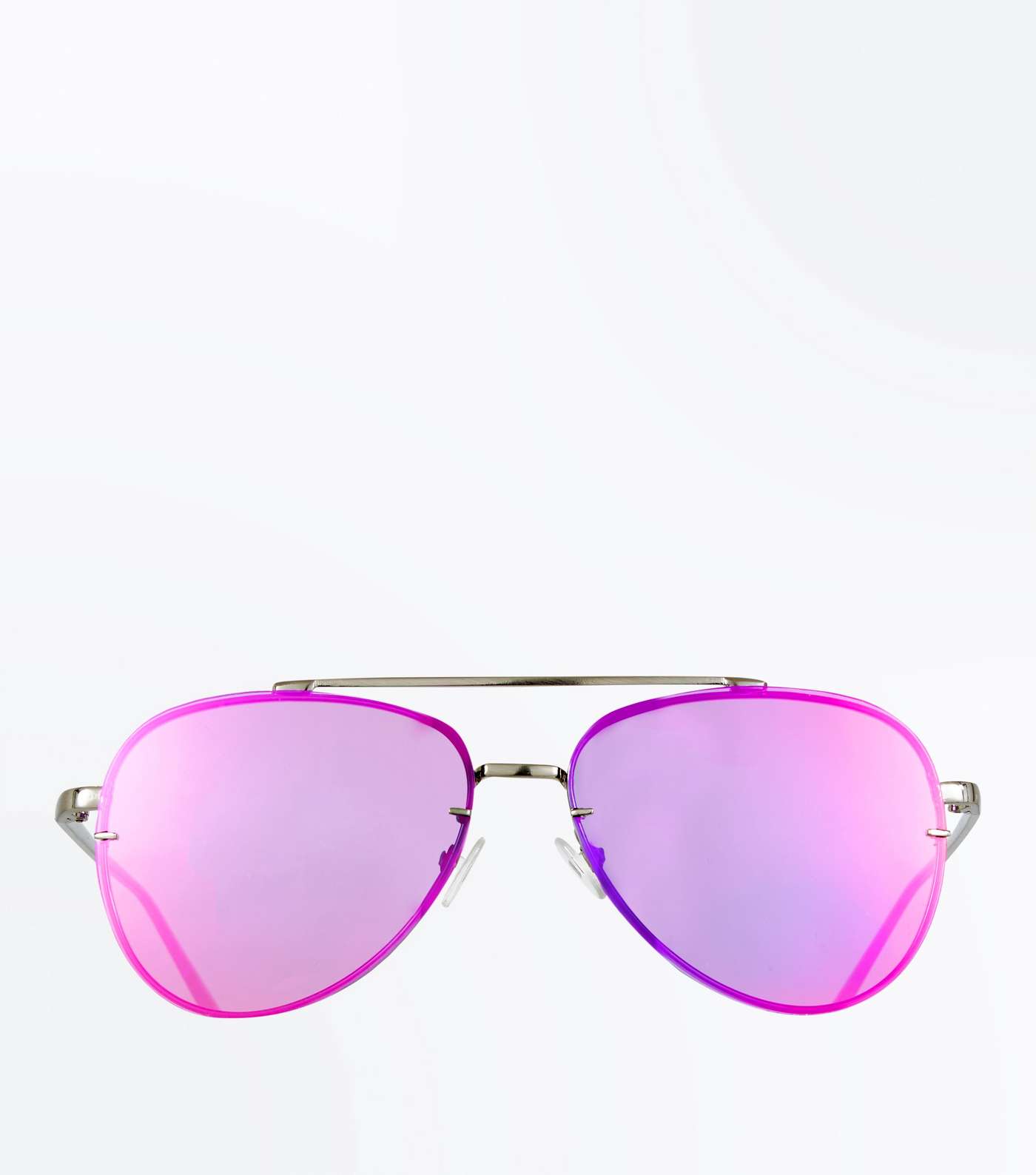 Mid Pink Tinted Aviator Style Sunglasses Image 3