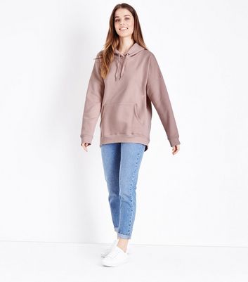 baby pink oversized hoodie