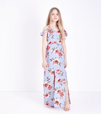 new look blue maxi dress