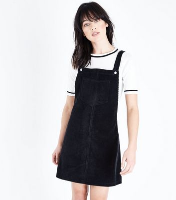 new look black pinafore