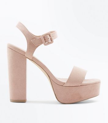 new look beige heels