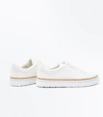 white espadrille trainers
