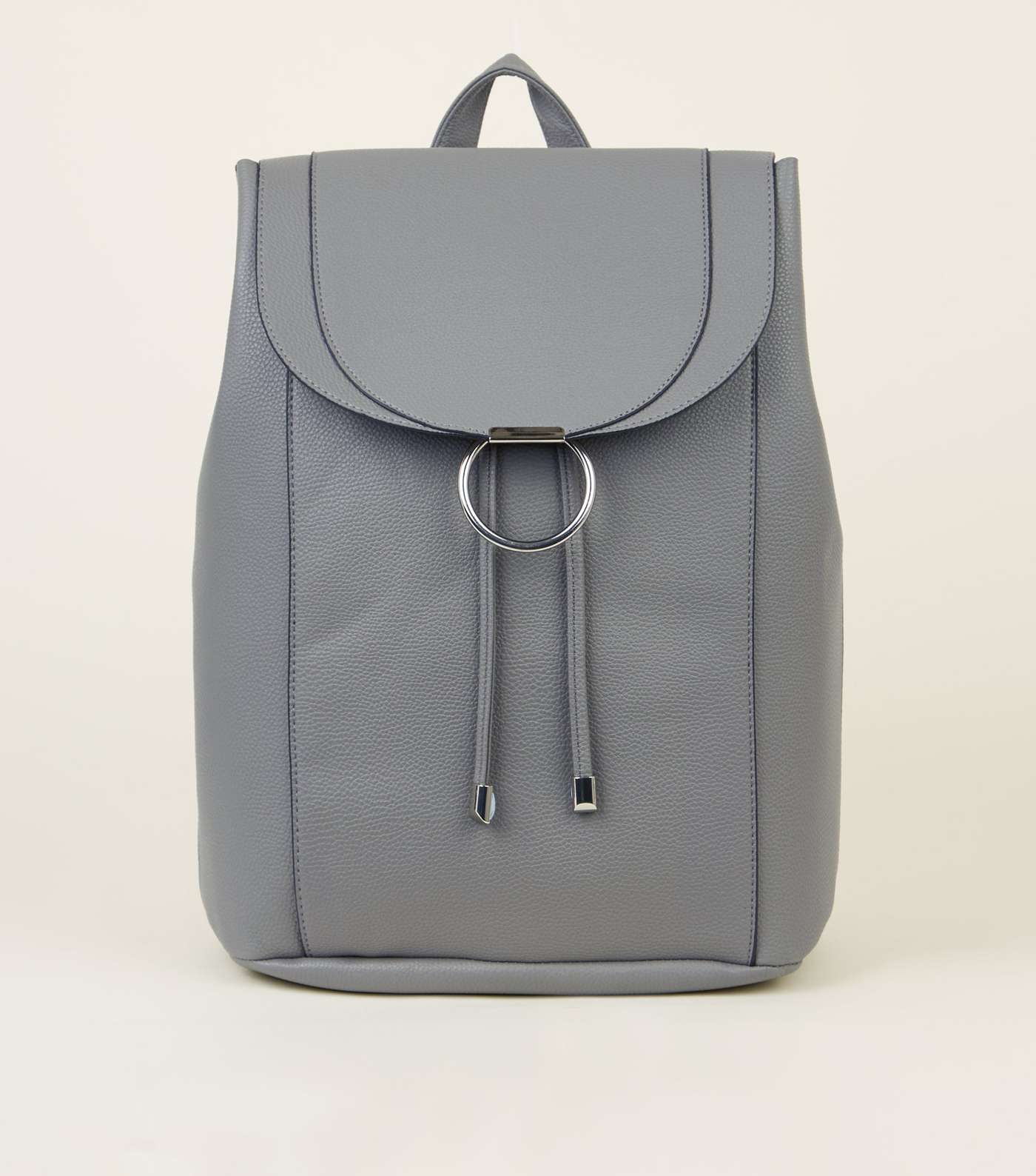 Grey Ring Front Backpack