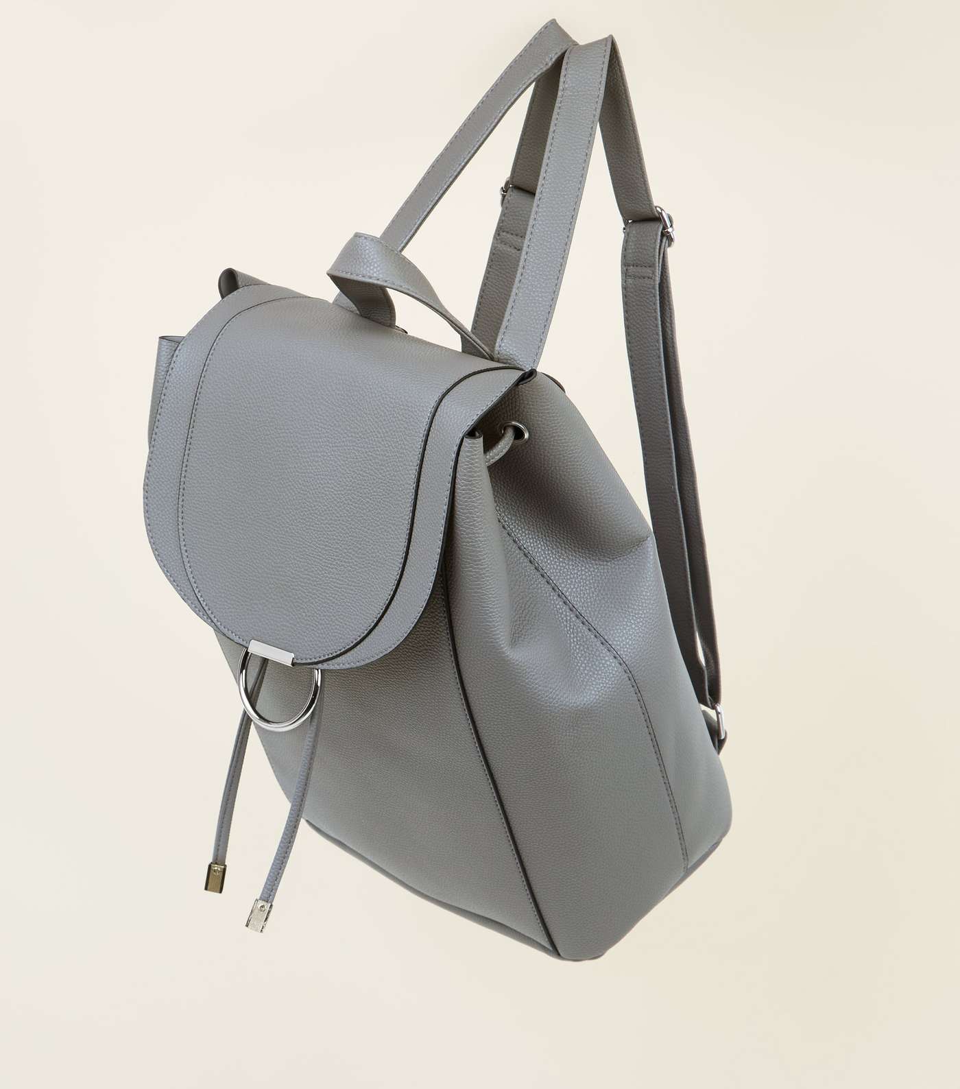 Grey Ring Front Backpack Image 3