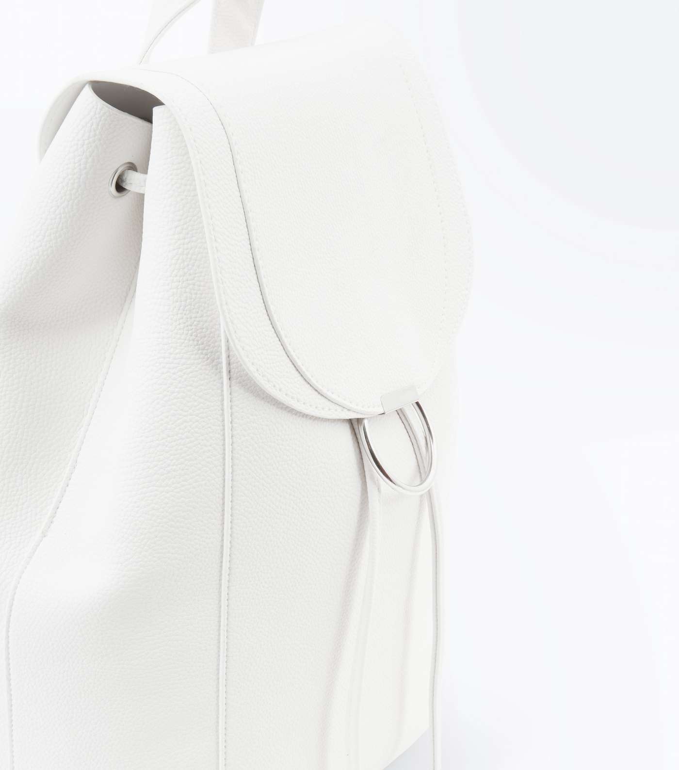 White Ring Front Backpack Image 4