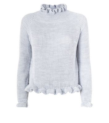 grey frill jumper